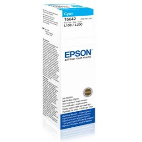 Atramentová tyčinka EPSON T6642 nádobka s azúrovým atramentom 70 ml pre L100/L200/L550/L1300/L355/365