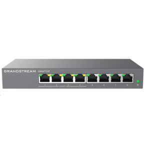 Grandstream GWN7711P Layer 2 Lite managed switch, 8 portů, 4x PoE/PoE+