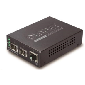 Planet GT-1205A Konvertor, 1x 10/100/1000Base-T RJ-45, 2x 100/1000Base-X SFP