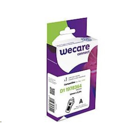 WECARE ARMOR páska pre DYMO 1978364, čierna/biela, 12 mm x 5.5m