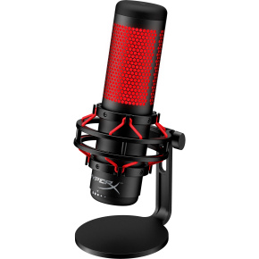 HyperX QuadCast - USB Microphone (Black-Red) - Red Lighting (HX-MICQC-BK) - Mikrofon