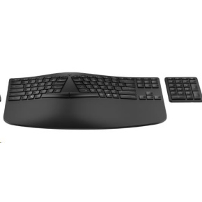 HP 960 Black Ergonomic Wireless Keyboard - bezdrátová ergonomická klávesnice CZ/SK