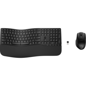 HP 680 Comfort Dual-Mode Keyboard and Mouse Combo - bezdrátový set ergonomické klávesnice a myši