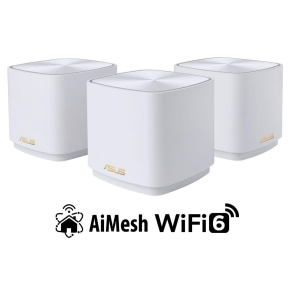 ASUS ZenWiFi XD4 Plus 3-pack white Wireless AX1800 Dual-band Mesh WiFi 6 System