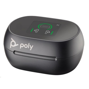 BAZAR - Poly Voyager Free 60+ MS Teams bluetooth headset, BT700 USB-C adaptér, dotykové nabíjecí pouzdro, černá - Poškoz