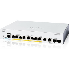 Cisco Catalyst switch C1200-8P-E-2G (8xGbE,2xGbE/SFP combo,8xPoE+,67W,fanless) - REFRESH