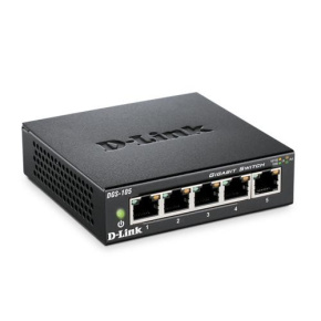 D-Link DGS-105 5-portový gigabitový stolný prepínač s kovovým puzdrom