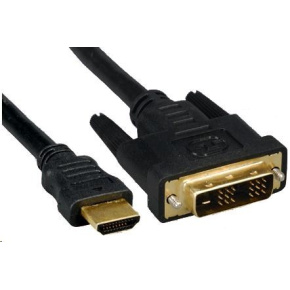 PREMIUMCORD HDMI - DVI kábel 10 m (M/M, pozlátené kontakty, tienený)