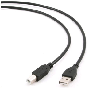 Kábel USB GEMBIRD 2.0 A-B kábel 4,5 m Professional (čierny, pozlátené kontakty)