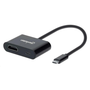 MANHATTAN Adaptér USB-C na HDMI, 4K@60Hz, čierny