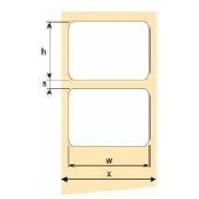 OEM samolepiace etikety 100 mm x 150 mm, biely papier, cena za 500 ks