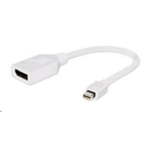 GEMBIRD miniDisplayport - Displayport 10cm (M/F) biely