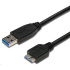 Kábel USB PREMIUMCORD 3.0 A - Micro B 2m, prepojenie (M/M)