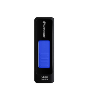 TRANSCEND Flash disk 64GB JetFlash®760, USB 3.0 (R:80/W:25 MB/s) čierna/tmavomodrá