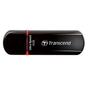 TRANSCEND Flash disk 4GB JetFlash®600, USB 2.0 (R:20/W:10 MB/s) čierna/červená