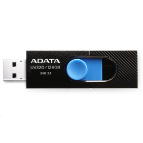 ADATA Flash disk 32GB UV320, USB 3.1 prístrojová jednotka, čierna/modrá