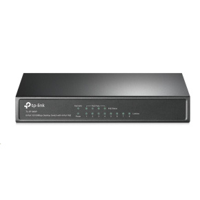 TP-Link switch TL-SF1008P (8x100Mb/s, 4xPoE+, 66W, fanless)