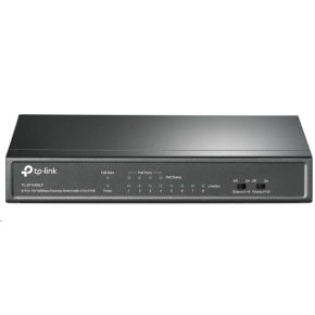 TP-Link switch TL-SF1008LP (8x100Mb/s, 4xPoE, 41W, fanless)