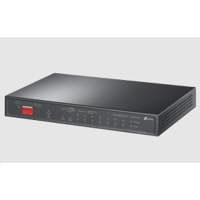 TP-Link CCTV switch TL-SG1210PP (9xGbE,1xGbE/SFP combo uplink, 1xGbE uplink, 6xPoE+,2xPoE++,123W, fanless)