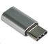 Adaptér PREMIUMCORD USB 3.1 C/male - USB 2.0 Micro-B/ženské, strieborná