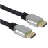 Kábel HDMI PREMIUMCORD 2.1 vysokorýchlostný + ethernetový kábel (krytky zo zinkovej zliatiny, pozlátené konektory) 0.5m