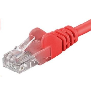 PremiumCord Patch kábel UTP RJ45-RJ45 CAT6 1m červený