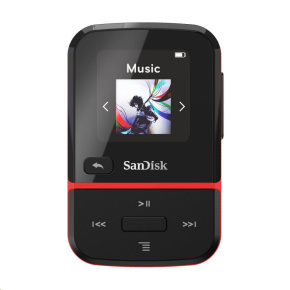 SanDisk Clip Sport Go MP3 Player 16 GB, Red