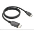 C-TECH DisplayPort/HDMI kábel, 2 m, čierny