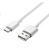 Kábel USB PREMIUMCORD 3.1 C/M - USB 2.0 A/M, rýchlonabíjací prúd 3A, 50 cm, biela