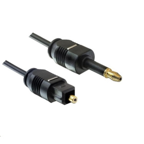 PREMIUMCORD Kábel 3,5 mm mini Toslink - Toslink, OD:2.2 mm, dĺžka 2 m