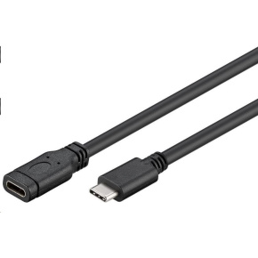 Predlžovací kábel PREMIUMCORD USB-C (USB 3.1 generácia 1), C/M - C/F, 1m