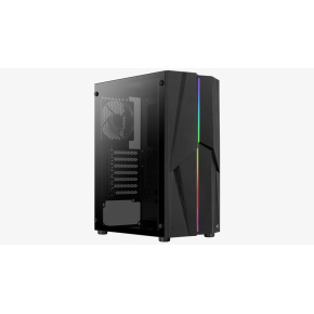 AEROCOOL skříň Mecha, Mid tower, 2x USB 3.0, 2x audio, bez zdroje