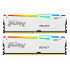 KINGSTON DIMM DDR5 64GB (Kit of 2) 6000MT/s CL30 Non-ECC FURY Beast RGB XMP, Bílá