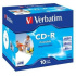 VERBATIM CD-R(10-Pack)Jewel/Printable/DLP/52x/700MB