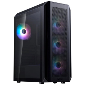 BAZAR - ADATA XPG case VALOR AIR PLUS Mid-Tower, bez zdroje, 4x 120mm Fan, Černá - Poškozený obal (Komplet)