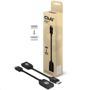 Club3D Pasívny adaptér DisplayPort 1.1 na HDMI 1.3 (M/F), 24cm