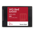 WD RED SSD 3D NAND WDS200T1R0A 2TB SATA/600, (R:560, W:530MB/s), 2.5"