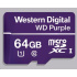 Karta WD MicroSDXC 64 GB fialová WDD064G1P0C Trieda 10, 16 TBW