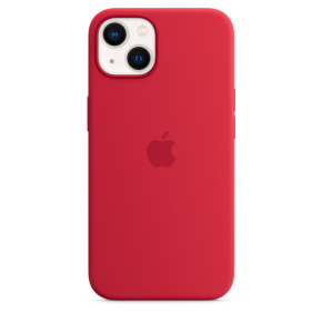 iPhone 13 Silicone Case v MagSafe – (P)RED