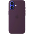 iPhone 16 Silicone Case with MS - Plum