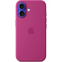 iPhone 16 Plus Silicone Case with MS - Fuchsia