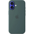 iPhone 16 Plus Silicone Case with MS - Lake Green