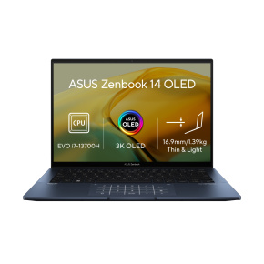 ASUS Zenbook 14 OLED/UX3402VA/i7-13700H/14"/2880x1800/16GB/1TB SSD/Iris Xe/W11H/Blue/2R