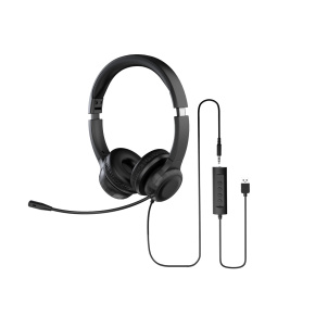 Acer Office Headset AHW154/Stereo/Jack/Drôt/Čierna