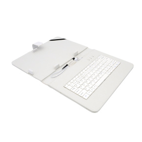 AIREN AiTab Leather Case 4 with USB Keyboard 10" WHITE (CZ/ SK/DE/UK/US.. layout)