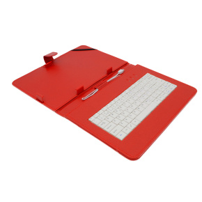 AIREN AiTab Leather Case 4 with USB Keyboard 10" RED (CZ/ SK/DE/UK/US.. layout)