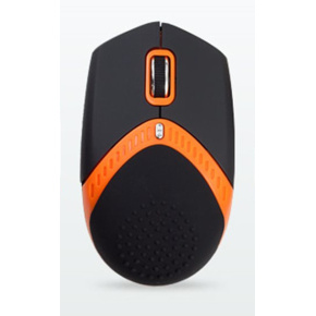 AMEI AM-M101O/Ergonomická/Optická/1 600 DPI/Drôtová USB/Čierna-oranžová