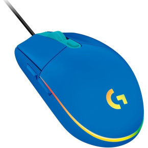 Logitech G102 Lightsync/Herná/Optická/8 000 DPI/Drôtová USB/Modrá