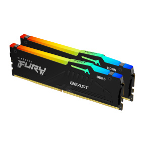 Kingston FURY Beast/DDR5/64GB/6000MHz/CL30/2x32GB/RGB/Black