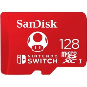 SanDisk Ninendo Switch/micro SDXC/128GB/UHS-I U3 / Class 10/Červená